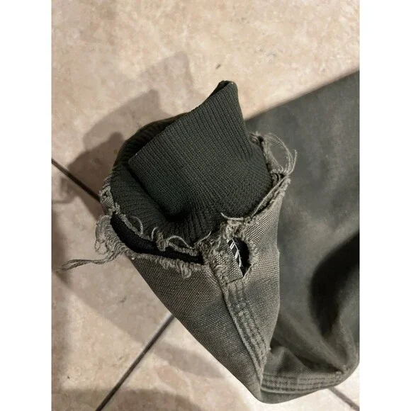 Vintage Carhartt Jacket Mens L J25 MOS Moss Green Distressed Faded Y2K Work - Picture 7 of 8